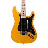 Glarry GST Stylish Electric Guitar Kit with Black Pickguard Orange