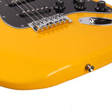 Glarry GST Stylish Electric Guitar Kit with Black Pickguard Orange