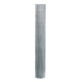 Galvanized Welded Wire Mesh Chicken Rabbit Silver Fence Roll Size: 24"x6m; Mesh size: 1"x1"