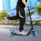 Scooter For Adult and Teens,3 Height Adjustable Easy Folding Double Shock Absorber Light Blue - LiamsBargains.co.uk