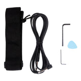 Glarry GTL Maple Fingerboard Electric Guitar Bag Strap Plectrum Connecting Wire Spanner Tool Black