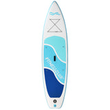 Fitness Club Inflatable Surfboard Complete Kit - Large Size - White