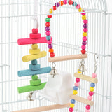 37" Bird Cage Pet Supplies Metal Cage with Open Play Top with Additional Toys - White