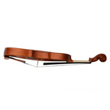 Glarry GV101 4/4 Acoustic Matt Violin Case Bow Rosin Strings Shoulder Rest Tuner Natural