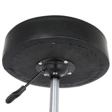 Mobile Round Stool For Salon Barber With Casters Wheels - Black