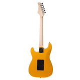 Glarry GST Stylish Electric Guitar Kit with Black Pickguard Orange