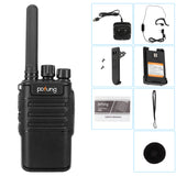 2 x pofung USB F8 2W 1500mAh 16-Channel Black Detachable Panel Fixed Antenna USB Integrated Charger Adult Analog Walkie-Talkie