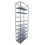 Fashionable Room-saving 9 Lattices Non-woven Fabric Shoe Rack Coffee