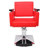 Hair Beauty Equipment Hydraulic Barber Chair Modern Red Styling Salon Haircut