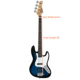 Glarry Electric GJazz Bass Guitar Cord Wrench Tool Blue