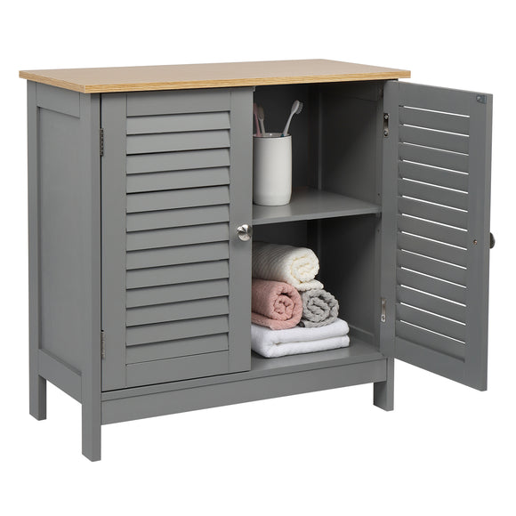 FCH 2 Hundred Page Doors MDF Spray Paint Bathroom Cabinet - Grey