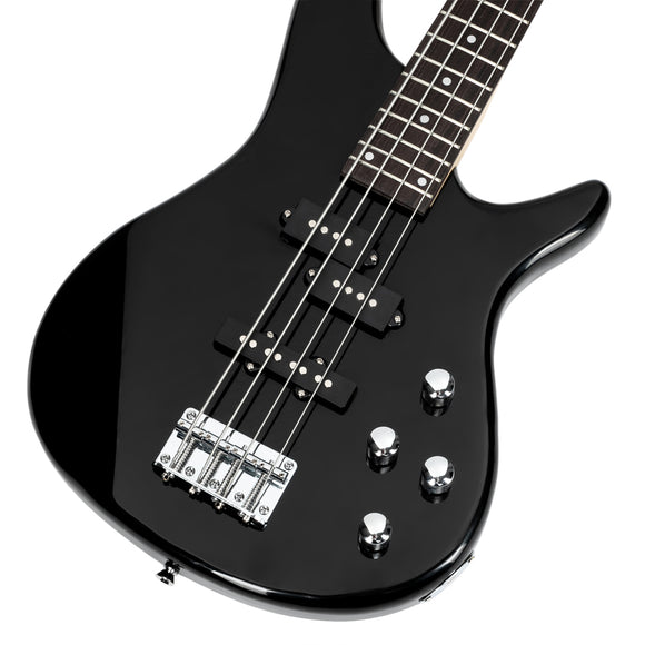 Glarry GIB Electric Bass Guitar Full Size 4 String Black