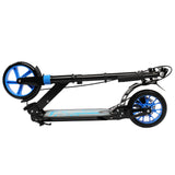 Scooter For Adult and Teens,3 Height Adjustable Easy Folding Double Shock Absorber Blue - LiamsBargains.co.uk