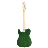 Glarry GTL Maple Fingerboard Electric Guitar (Green) Bag Strap Paddle Cable Wrench Tool