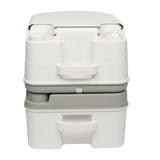 24L Portable Removable Flush Toilet Porcelain White