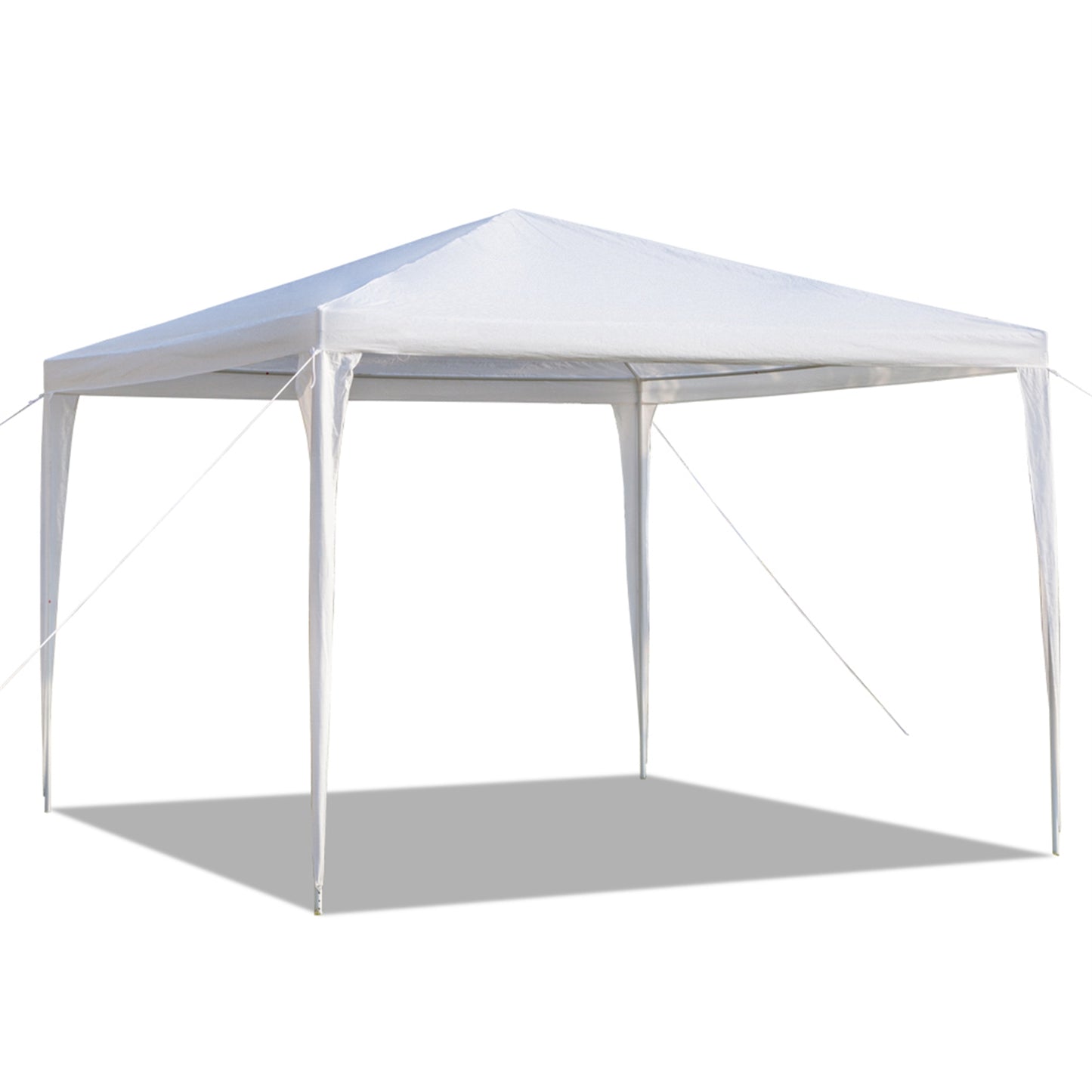 3 x 3m Waterproof Tent with Spiral Tubes - White
