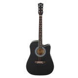 Glarry Gt509 41 Inch Spruce Panel Matte Edging EQ Folk Guitar Set Black