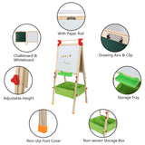 Top Shaft With Non-Woven Storage For Children's Adjustable Easel