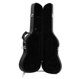 Glarry ST High Grade Electric Guitar Hard Case Microgroove Flat Surface Straight Flange - Black