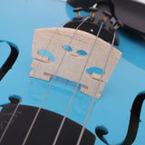 4/4 Acoustic Violin Case Bow Rosin Sky Blue