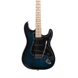 Glarry GST Stylish Electric Guitar Kit with Black Pickguard Dark Blue