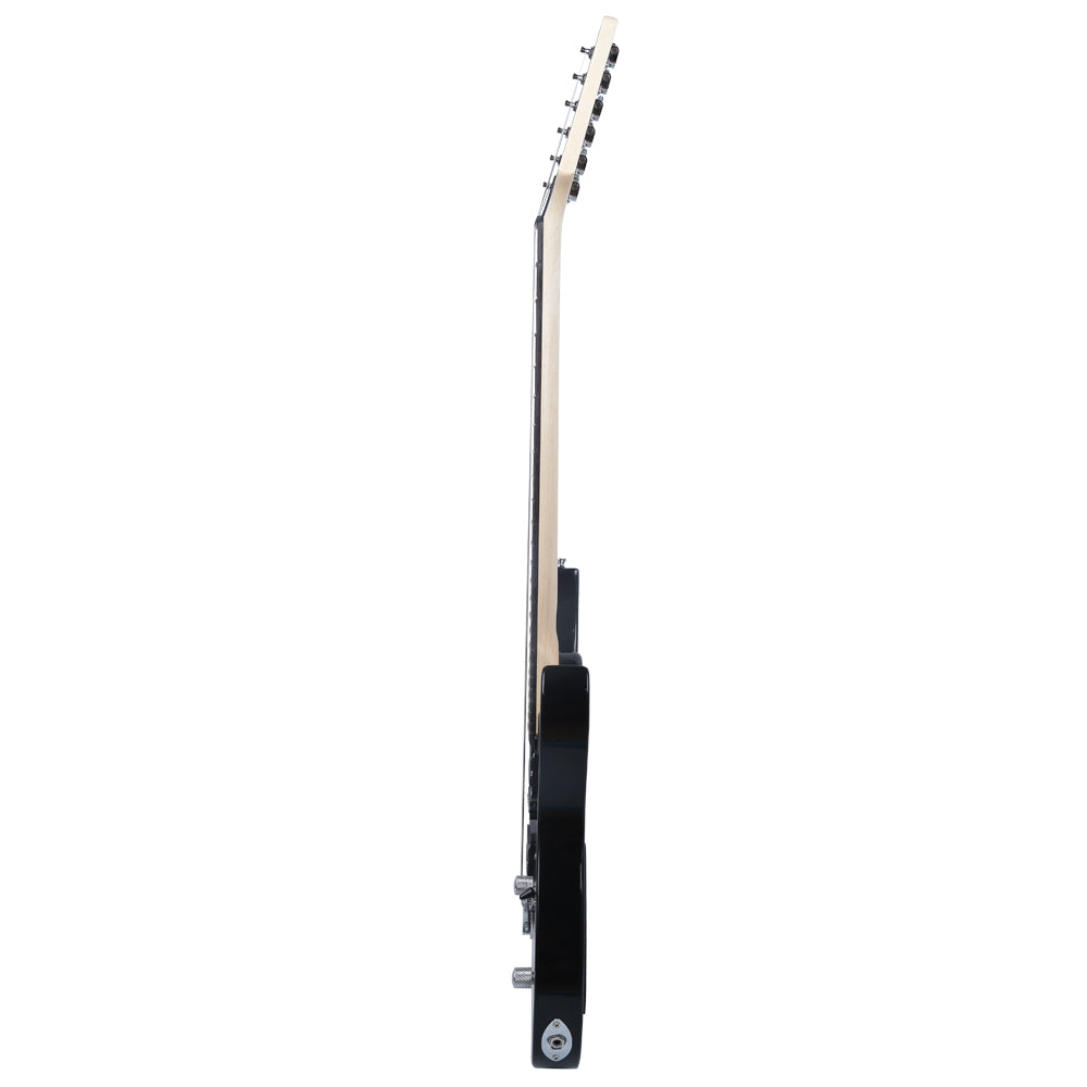 Glarry 170 Electric Guitar Novice Guitar Bag Strap Paddle Rocker Cable Wrench Tool Sunset