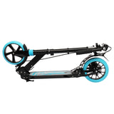 Scooter For Adult and Teens,3 Height Adjustable Easy Folding Double Shock Absorber Light Blue - LiamsBargains.co.uk