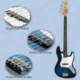 Glarry Electric GJazz Bass Guitar Cord Wrench Tool Blue