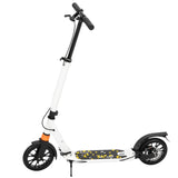 Scooter For Adult and Teens,3 Height Adjustable Easy Folding Double Shock Absorber White - LiamsBargains.co.uk