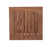 Square Wood Side Table - Carbonised Colour