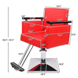 Hair Beauty Equipment Hydraulic Barber Chair Modern Red Styling Salon Haircut