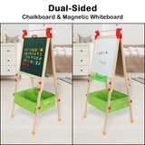 Top Shaft With Non-Woven Storage For Children's Adjustable Easel