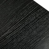 Artisasset Black MDF Countertops Grey Wrought Iron Base Single Layer Snack Table