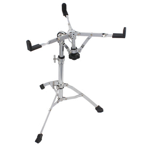 Chrome Plated Dumb Snare Drum Stand Tripod Silver