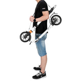 Scooter For Adult and Teens,3 Height Adjustable Easy Folding Double Shock Absorber White - LiamsBargains.co.uk