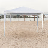 3 x 3m Waterproof Tent with Spiral Tubes - White