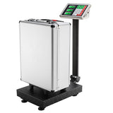 100KG/220lbs LCD Digital Personal Floor Postal Platform Scale with 30*40 Platform & 0.6mm Plate Black UK Plug