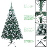 7FT Spray White PVC Christmas Tree 870 Branches