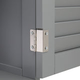 FCH 4 Drawer Single Hundred Doors MDF Spray Paint Bathroom Cabinet - Grey