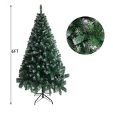 6FT Metal Leg White PVC 650 Branches Christmas Tree