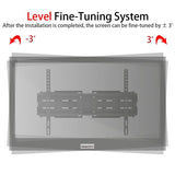 TMSS-104 32"-70" Corner Full Motion Articulating TV Wall Mount Bracket Max Weight 50Kg VESA 600*400