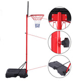 Portable Removable Adjustable Teenager Basketball Rack Black & Red - LiamsBargains.co.uk