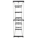 Portable Practical Five-tier Wardrobe without Cloth Cover Silver