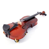 Glarry GV100 4/4 Acoustic Violin Case Bow Rosin Strings Tuner Shoulder Rest Natural