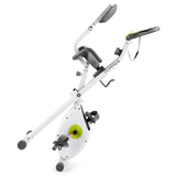 FitnessClub Exercise Bike with Resistance Bands, LCD Monitor and Side Hand Grips