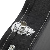 Glarry ST High Grade Electric Guitar Hard Case Microgroove Flat Surface Straight Flange - Black