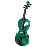 4/4 Acoustic Violin Case Bow Rosin Green