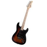 Glarry GST Stylish Electric Guitar with Black Pickguard Sunset Colour- Full Kit