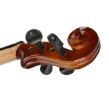 3/4 Acoustic Violin Case Bow Rosin Natural