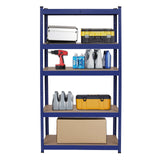 Heavy Duty Metal Garage Shelving Unit Shed Storage Shelves Boltless Shelf Rack Small Blue